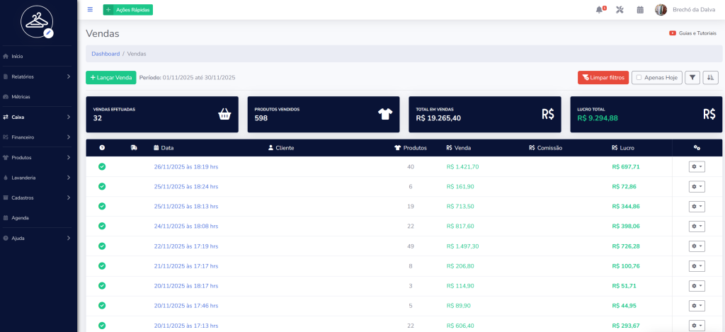 2Cabides estoque brechó