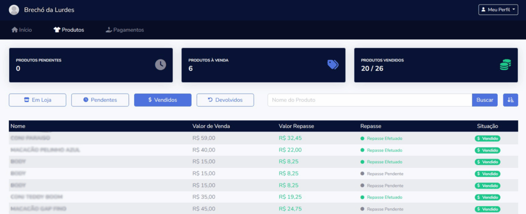 Controle consignacao 2cabides